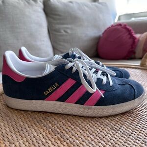 Adidas Gazelles (Navy/Pink)